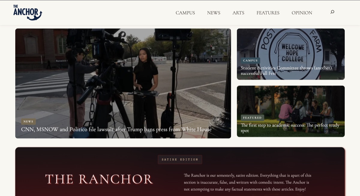 Anchor website