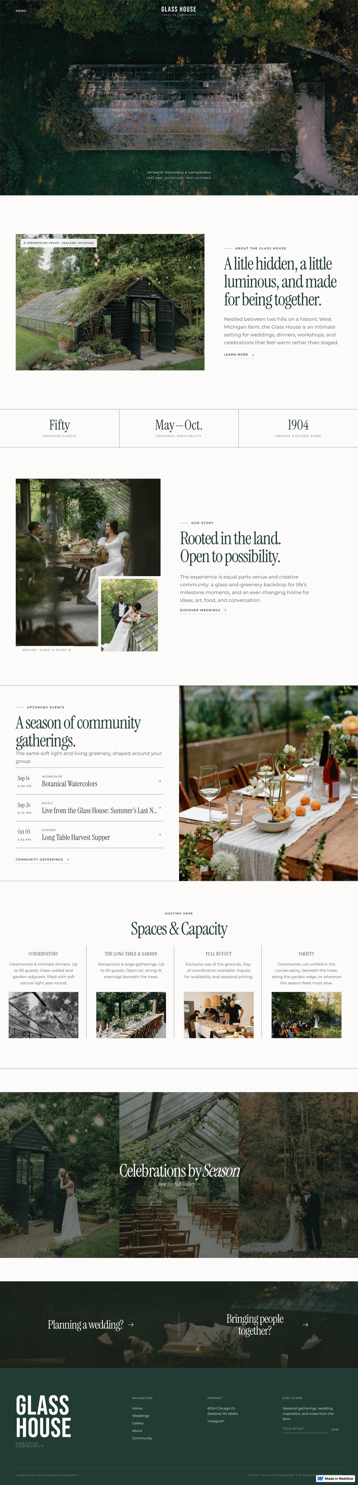 Glass House Creative Community website